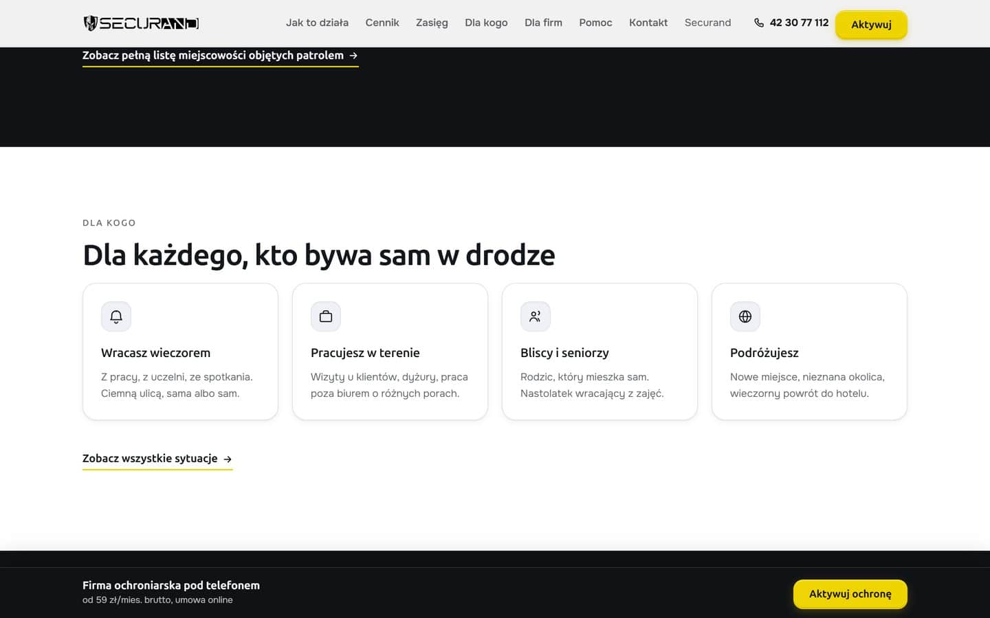 Sekcja dla kogo: cztery sytuacje, w których ktoś zostaje sam w drodze, od powrotu wieczorem po podróż