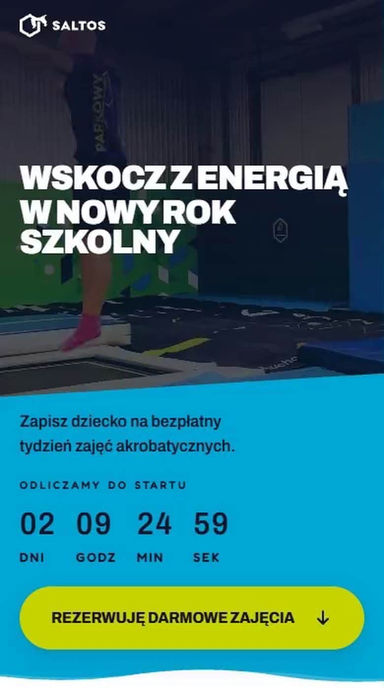 Ta sama strona na telefonie: hasło, licznik i przycisk zapisu bez przewijania