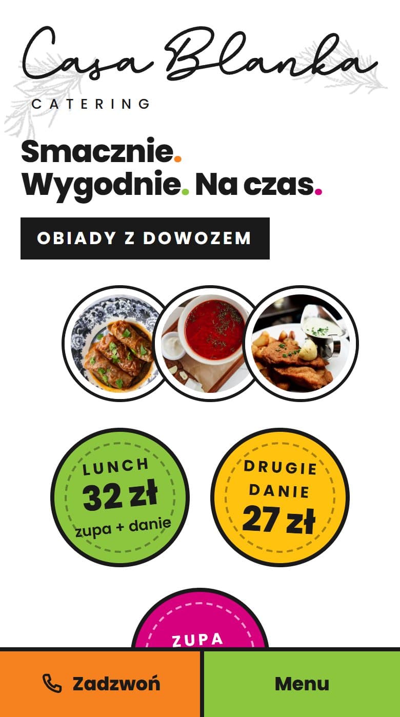 Strona główna Casa Blanka Catering na telefonie: hasło, ceny i telefon