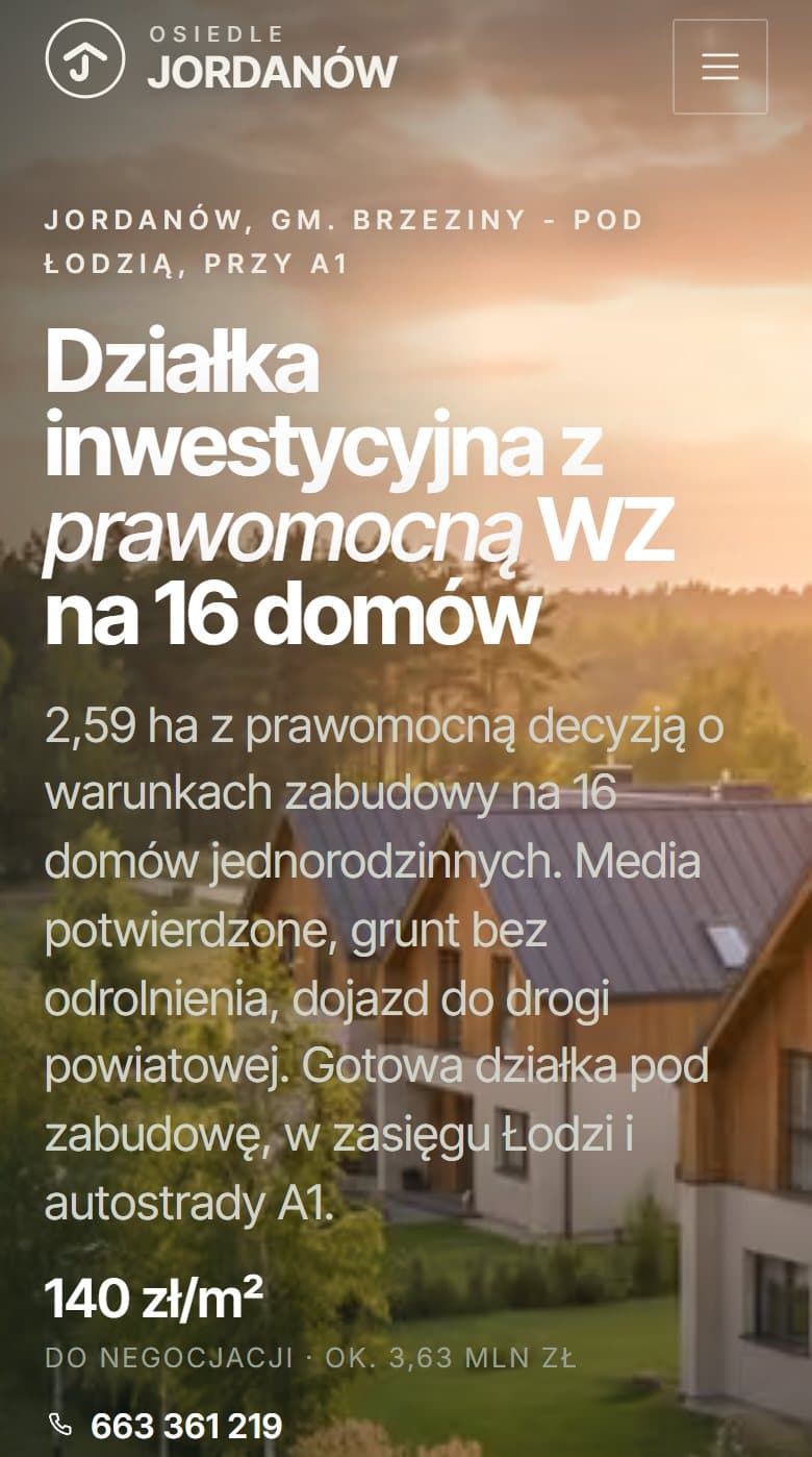 Osiedle Jordanów na telefonie