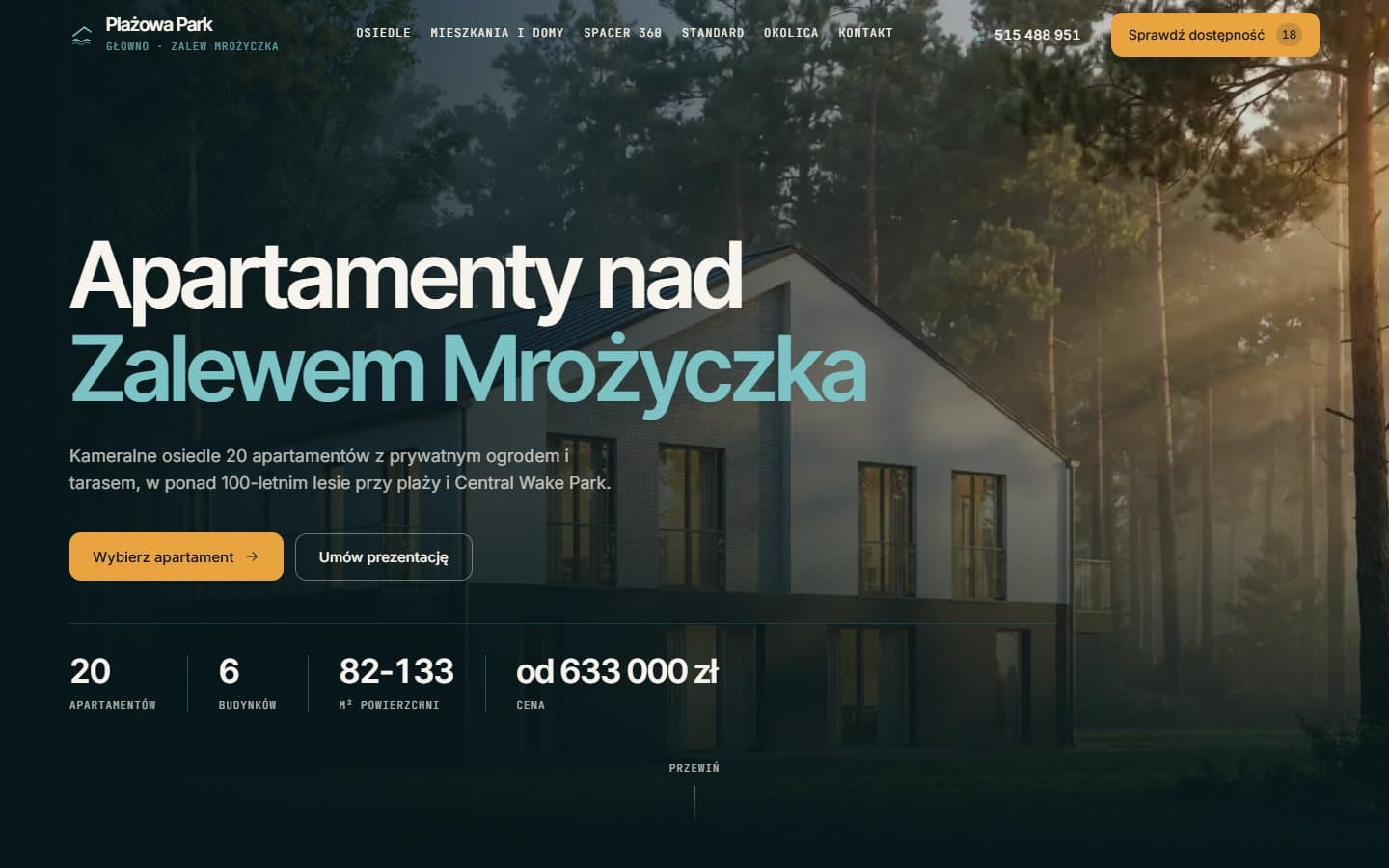 Plażowa Park na ekranie komputera