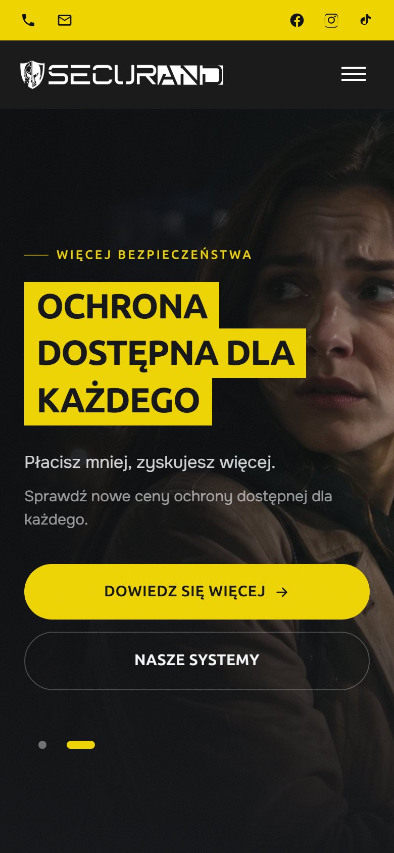 Strona główna na telefonie